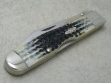 Case XX USA 2002 Burnt Moss Bone 6111 1/2L SS Case Collector's Club Cheetah Knife NIB