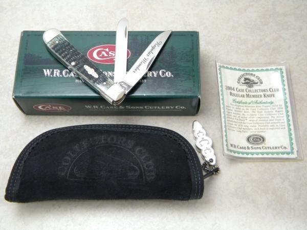 Case XX USA 2004 Allegheny Mountain Bone 6254 SP SS ACK Case Collector's Club Trapper Knife NIB Case XX USA 2004 Allegheny Mountain Bone 6254 SP SS ACK Case Collector's Club Trapper Knife NIB