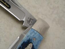 Case XX USA 2005 Mediterranean Blue Bone TB62110 SS ACK Case Collector's Club Saddlehorn Knife NIB
