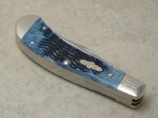 Case XX USA 2005 Mediterranean Blue Bone TB62110 SS ACK Case Collector's Club Saddlehorn Knife NIB