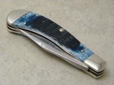 Case XX USA 2005 Mediterranean Blue Bone TB62110 SS ACK Case Collector's Club Saddlehorn Knife NIB