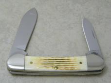 Case XX USA 2008 Burnt Oatmeal Bone 62131 SS Case Collector's Club Canoe Knife NIB