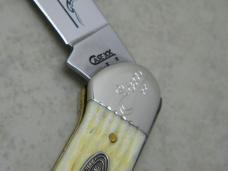 Case XX USA 2008 Burnt Oatmeal Bone 62131 SS Case Collector's Club Canoe Knife NIB