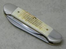 Case XX USA 2008 Burnt Oatmeal Bone 62131 SS Case Collector's Club Canoe Knife NIB