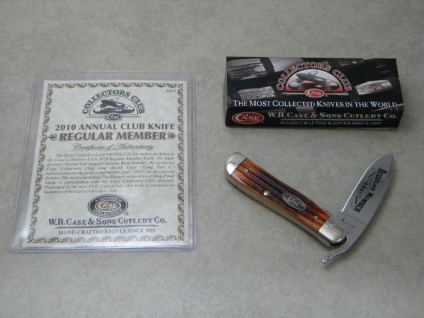 Case XX USA 2010 Chestnut Bone 61953 1/2 L SS Case Collector's Club Russlock Knife NIB Case XX USA 2010 Chestnut Bone 61953 1/2 L SS Case Collector's Club Russlock Knife NIB