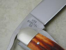 Case XX USA 2010 Chestnut Bone 61953 1/2 L SS Case Collector's Club Russlock Knife NIB