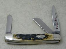 Case XX USA 2011 Burnt Dark Molasses Bone 6318 SS Case Collector's Club Stockman Knife NIB