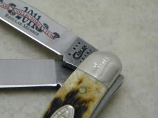 Case XX USA 2011 Burnt Dark Molasses Bone 6318 SS Case Collector's Club Stockman Knife NIB