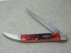Case XX USA 2012 Crimson Bone 610098 SS Case Collector's Club Texas Toothpick Knife NIB