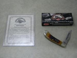 Case XX USA 2013 Dynasty Jigged XXpresso Bone TB61110 SS Case Collector's Club Saddlehorn Knife NIB