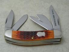 Case Bros. Cutlery Co. USA 2003 Russell Jig Chestnut Bone TB6539 SS Sowbelly Knife NIB