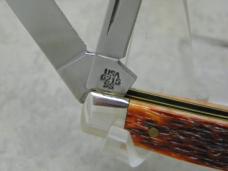 Case Bros. Cutlery Co. USA 2003-2007 Chestnut Bone 6215 SS Gunstock Jack Knife NIB
