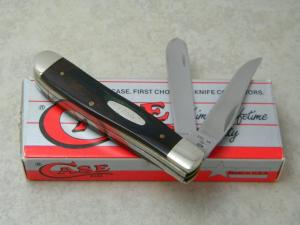 Case XX SS USA 4 Dot 1986 Earth Wood E207 SP SS Mini Trapper Knife NIB