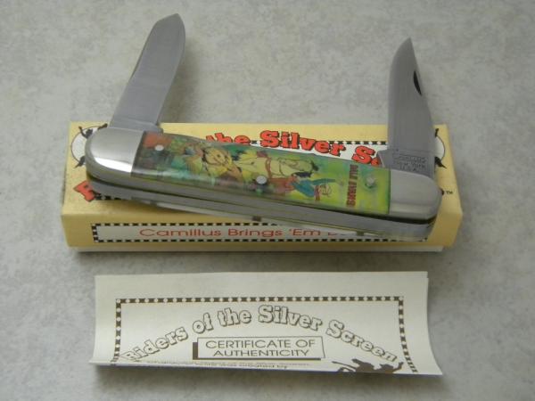 Camillus New York USA Riders of the Silver Screen CM8006 Dale Evans Big Cigar Knife - NIB Camillus New York USA Riders of the Silver Screen CM8006 Dale Evans Big Cigar Knife - NIB