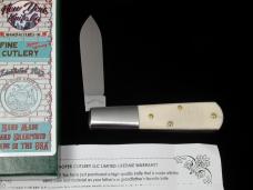 New York Knife Co Sawcut Natural Bone Barlow Knife by Cooper Cutlery 1506NSC USA Made NMIB