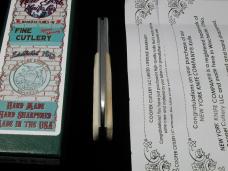 New York Knife Co Sawcut Natural Bone Barlow Knife by Cooper Cutlery 1506NSC USA Made NMIB