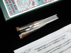 New York Knife Co A+ Genuine Stag Barlow Knife by Cooper Cutlery 2506 S USA Made Integral Bolsters 