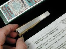 New York Knife Co A+ Genuine Stag Barlow Knife by Cooper Cutlery 2506 S USA Made Integral Bolsters 