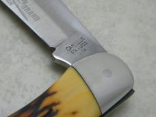 Camillus Stainless USA Sword Brand Imitation Stag #6 Folding Hunter Knife in Box