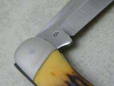 Camillus Stainless USA Sword Brand Imitation Stag #6 Folding Hunter Knife in Box