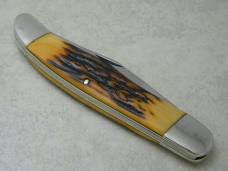 Camillus Stainless USA Sword Brand Imitation Stag #6 Folding Hunter Knife in Box
