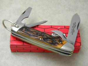 Camillus New York USA Sword Brand Imitation Stag #97 Camp Scout Utility Knife in Box
