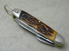 Camillus New York USA Sword Brand Imitation Stag #97 Camp Scout Utility Knife in Box