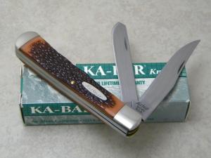 Kabar USA 1030 Jigged Delrin Trapper Knife in Box