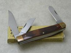 Sears Craftsman USA 95204 Wood Stainless Steel Stockman Knife in Box