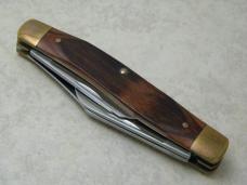 Sears Craftsman USA 95204 Wood Stainless Steel Stockman Knife in Box