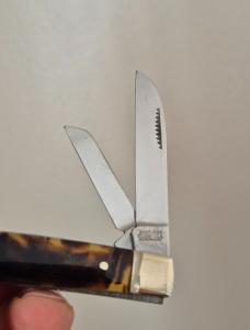 Rare Shapleigh Congress Knife (St. Louis USA) Germany 1940-1950s , Tortoise Celluloid Handles