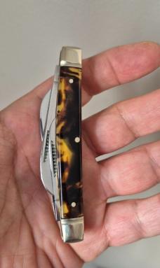 Rare Shapleigh Congress Knife (St. Louis USA) Germany 1940-1950s , Tortoise Celluloid Handles