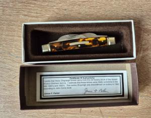 Rare Shapleigh Congress Knife (St. Louis USA) Germany 1940-1950s , Tortoise Celluloid Handles