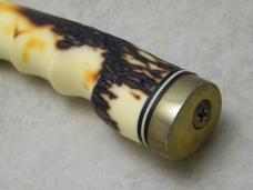 Uncle Henry Schrade + USA 153UH Staglon Super-Sharp Golden Spike Fixed Blade Sheath Knife