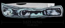 NIB Case XX USA Crossroads Seafoam Green Burl G10 Smooth XR Sod Buster JR 66384