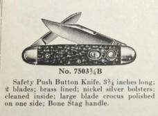 Excellent Condition, Early Date, Schrade Cut Co Double Blade 