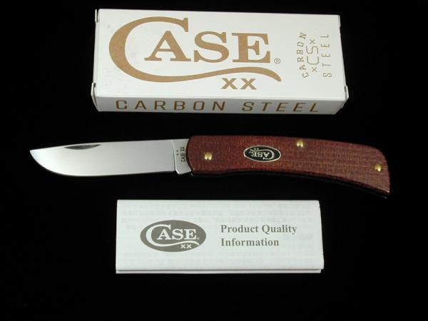 Case xx Smooth Dark Red Burlap Micarta Sod Buster Jr Knife 12273 USA Made NIB 10137CS Carbon Steel Case xx Smooth Dark Red Burlap Micarta Sod Buster Jr Knife 12273 USA Made NIB 10137CS Carbon Steel