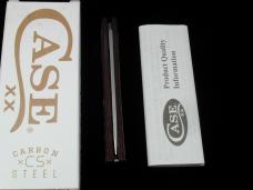 Case xx Smooth Dark Red Burlap Micarta Sod Buster Jr Knife 12273 USA Made NIB 10137CS Carbon Steel