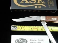Case xx Smooth Natural Canvas Micarta Mini Trapper Knife 23695 USA Made 2022 10207 SS NMIB