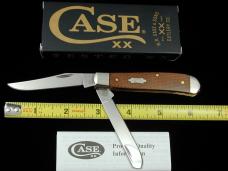 Case xx Smooth Natural Canvas Micarta Mini Trapper Knife 23695 USA Made 2022 10207 SS NMIB