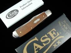 Case xx Smooth Natural Canvas Micarta Mini Trapper Knife 23695 USA Made 2022 10207 SS NMIB