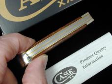 Case xx Smooth Natural Canvas Micarta Mini Trapper Knife 23695 USA Made 2022 10207 SS NMIB