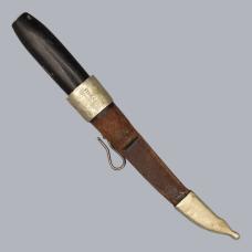 Antique 1890s Finnish 'Eebenpää' Puukko Knife by Fiskars with Ebony Handle #8608