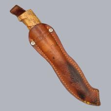 Vintage 1960s Finnish 'Visapää' Puukko Knife with Leather Sheath #8606