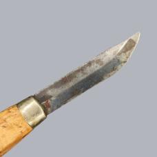 Vintage 1960s Finnish 'Visapää' Puukko Knife with Leather Sheath #8606