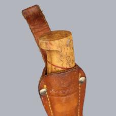Vintage 1960s Finnish 'Visapää' Puukko Knife with Leather Sheath #8606