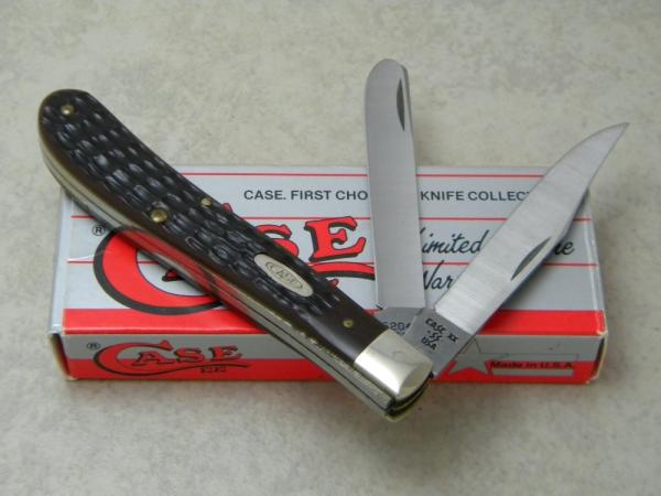 Case XX SS USA 1 Dot 1988 Delrin 62048 SS Slimline Trapper Knife NIB Case XX SS USA 1 Dot 1988 Delrin 62048 SS Slimline Trapper Knife NIB