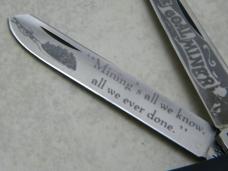 Case XX SS USA 6 Dot 1984 Black 2254 SS The Coal Miner Trapper Knife NIB