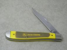 Case XX USA 2011 Green & Yellow 41048 SS John Deere Slimline Trapper Utility Knife NIB