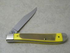 Case XX USA 2011 Green & Yellow 41048 SS John Deere Slimline Trapper Utility Knife NIB